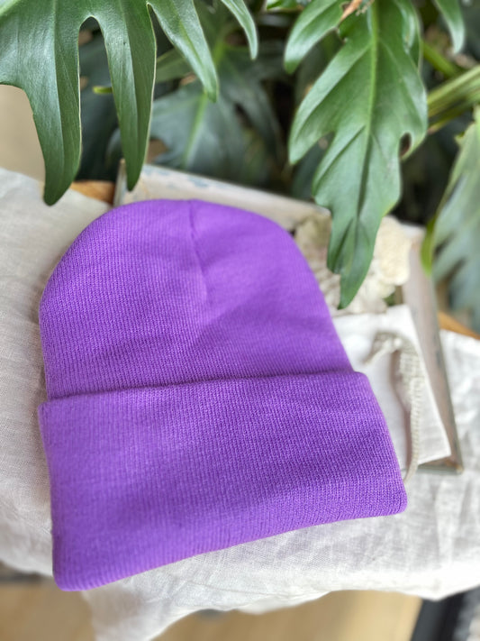 Gorro tejido unicolor