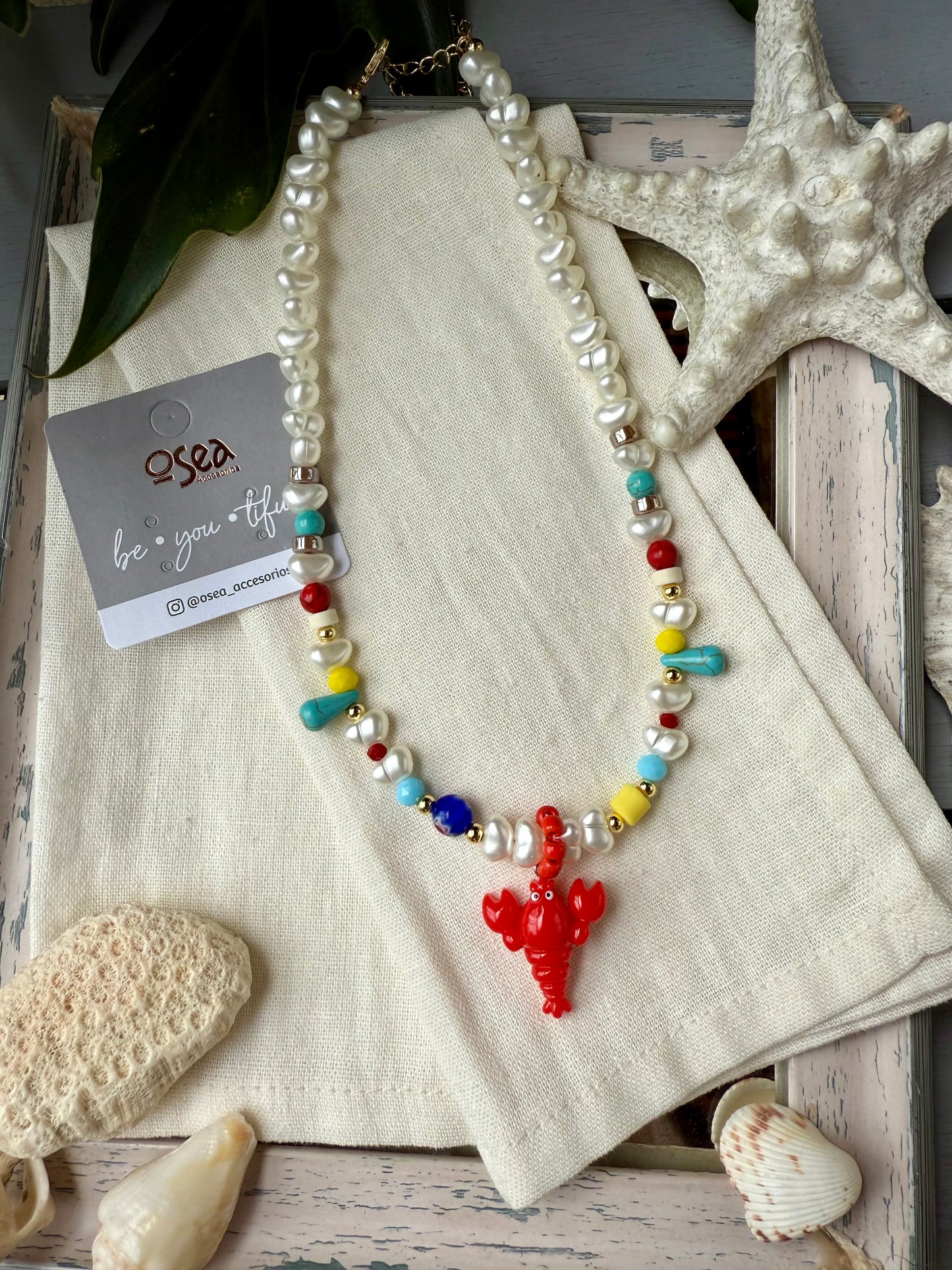 Collar corto dije cangrejo