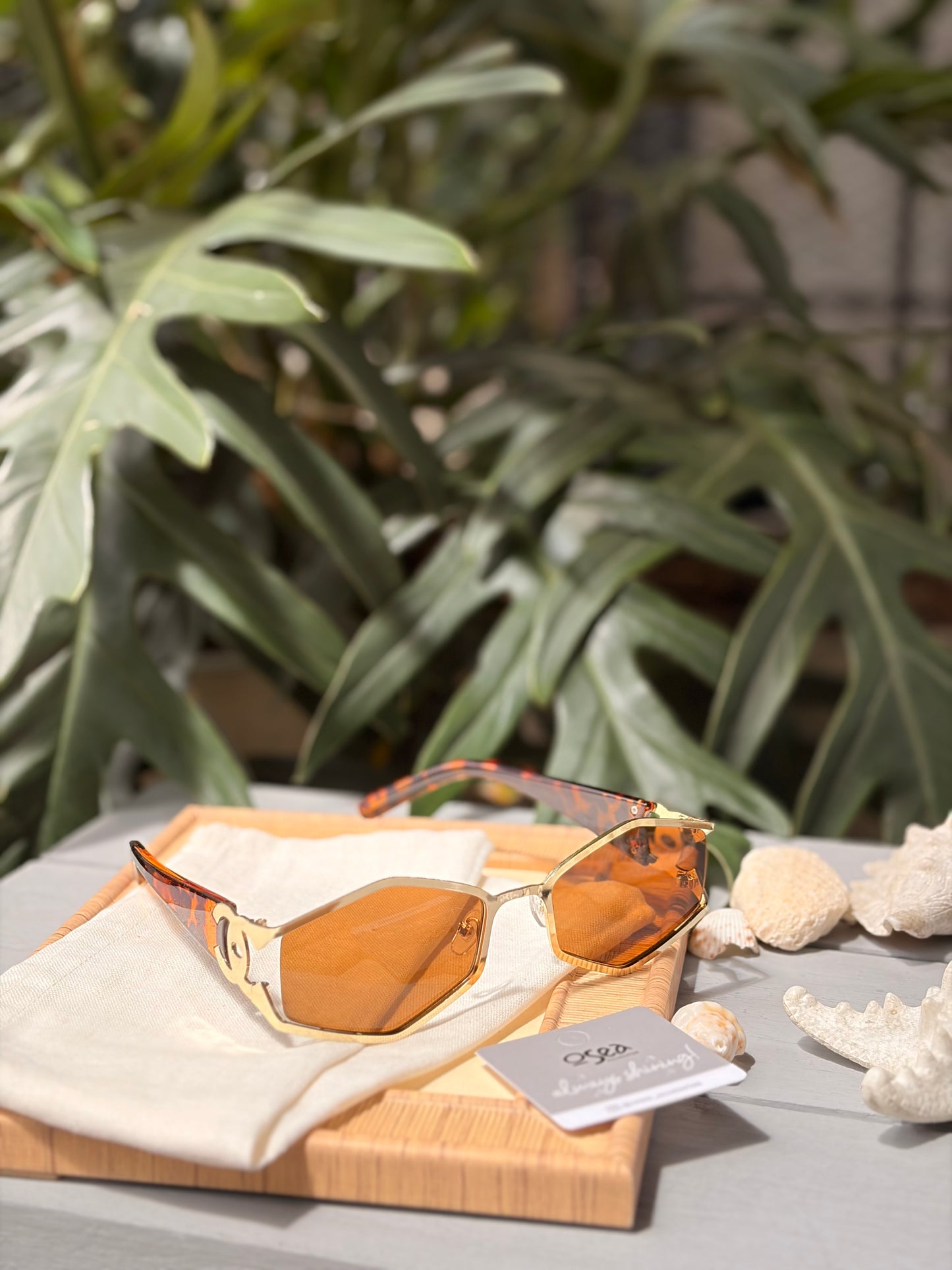 Gafas de sol rombo montura metálica