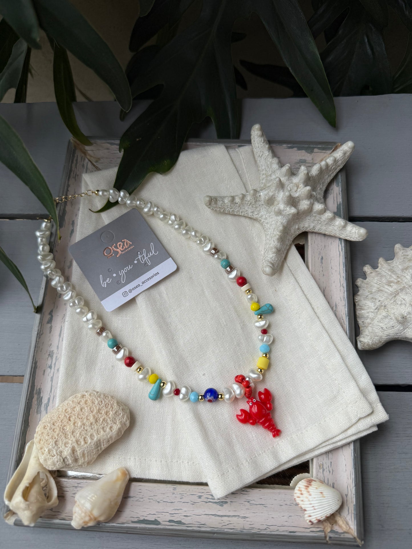 Collar corto dije cangrejo