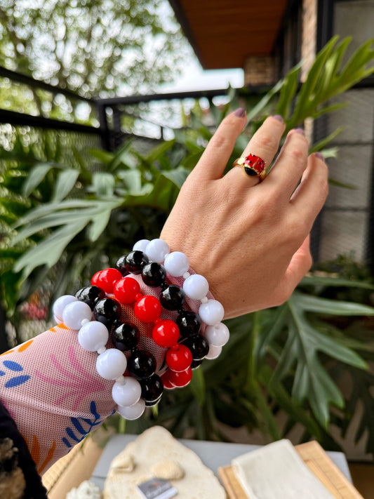 Pulsera bolas mediana