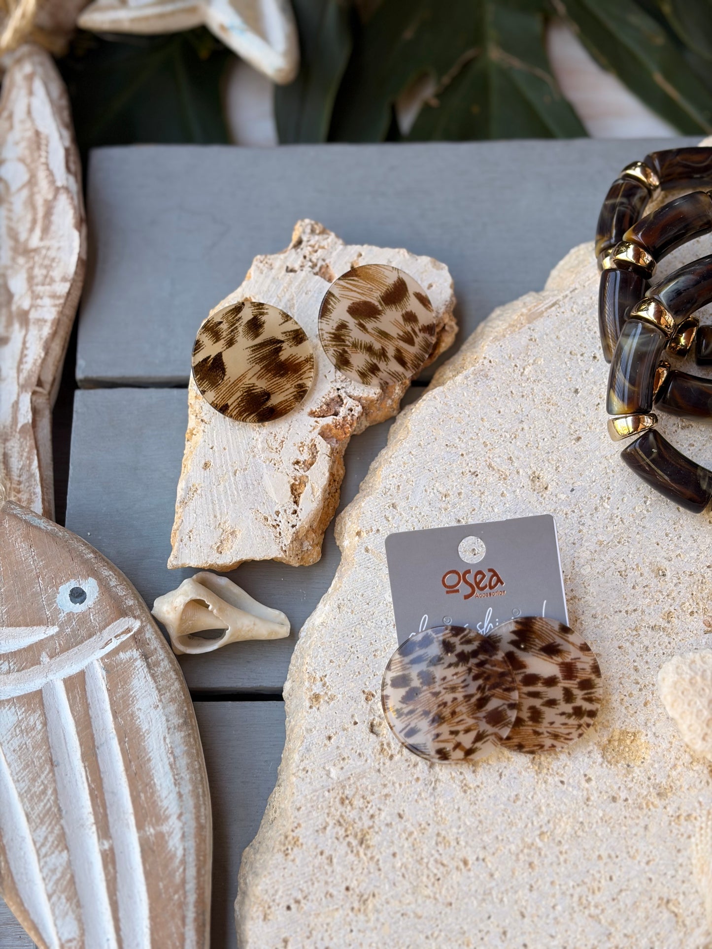 Topos en resina animal print