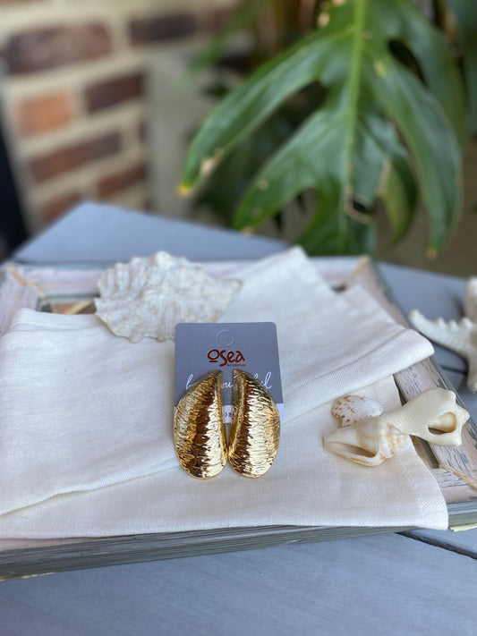 Topos concha ostra en oro golfied