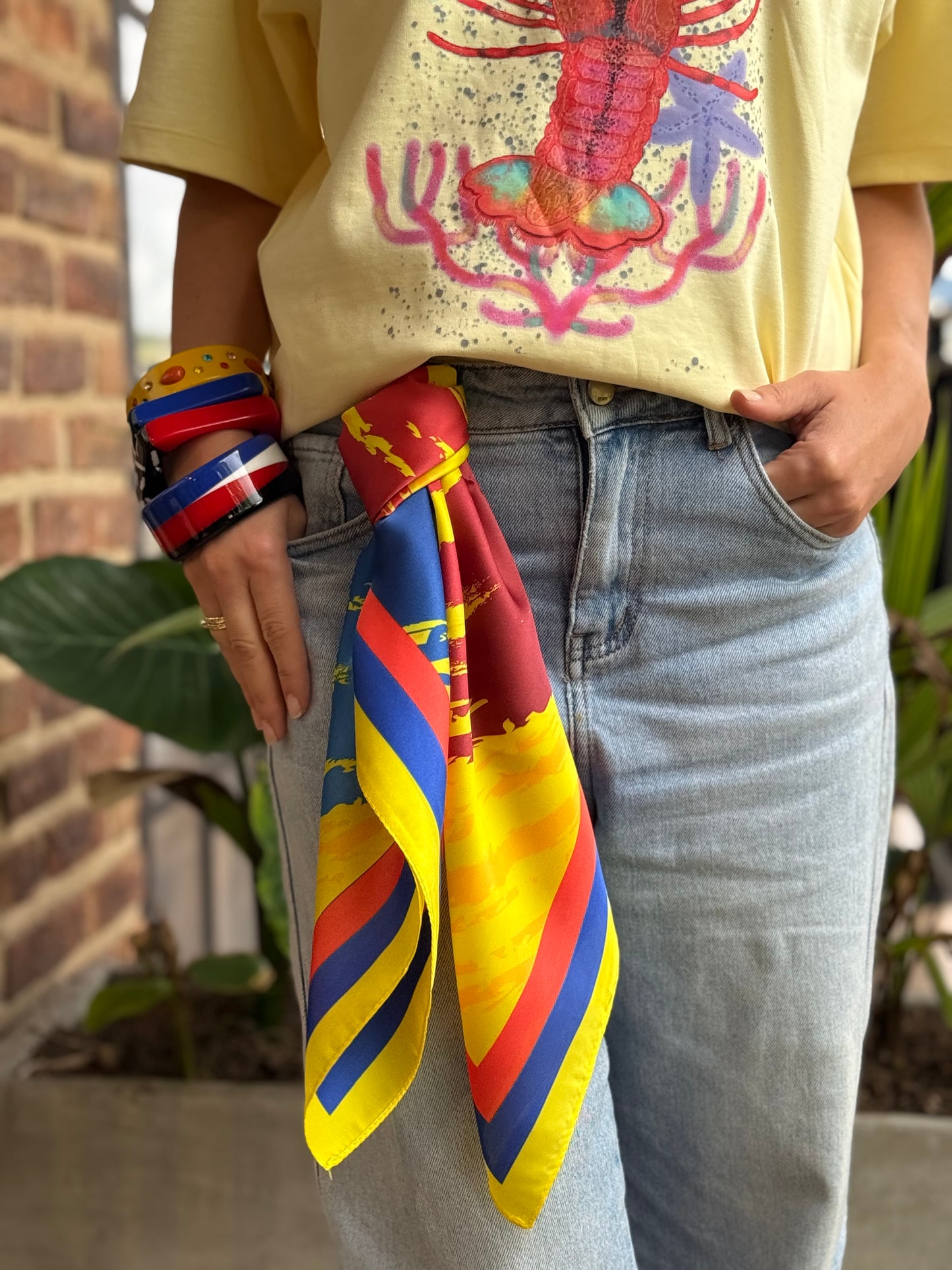 Pañoleta seda 70x70 Colombia 🇨🇴