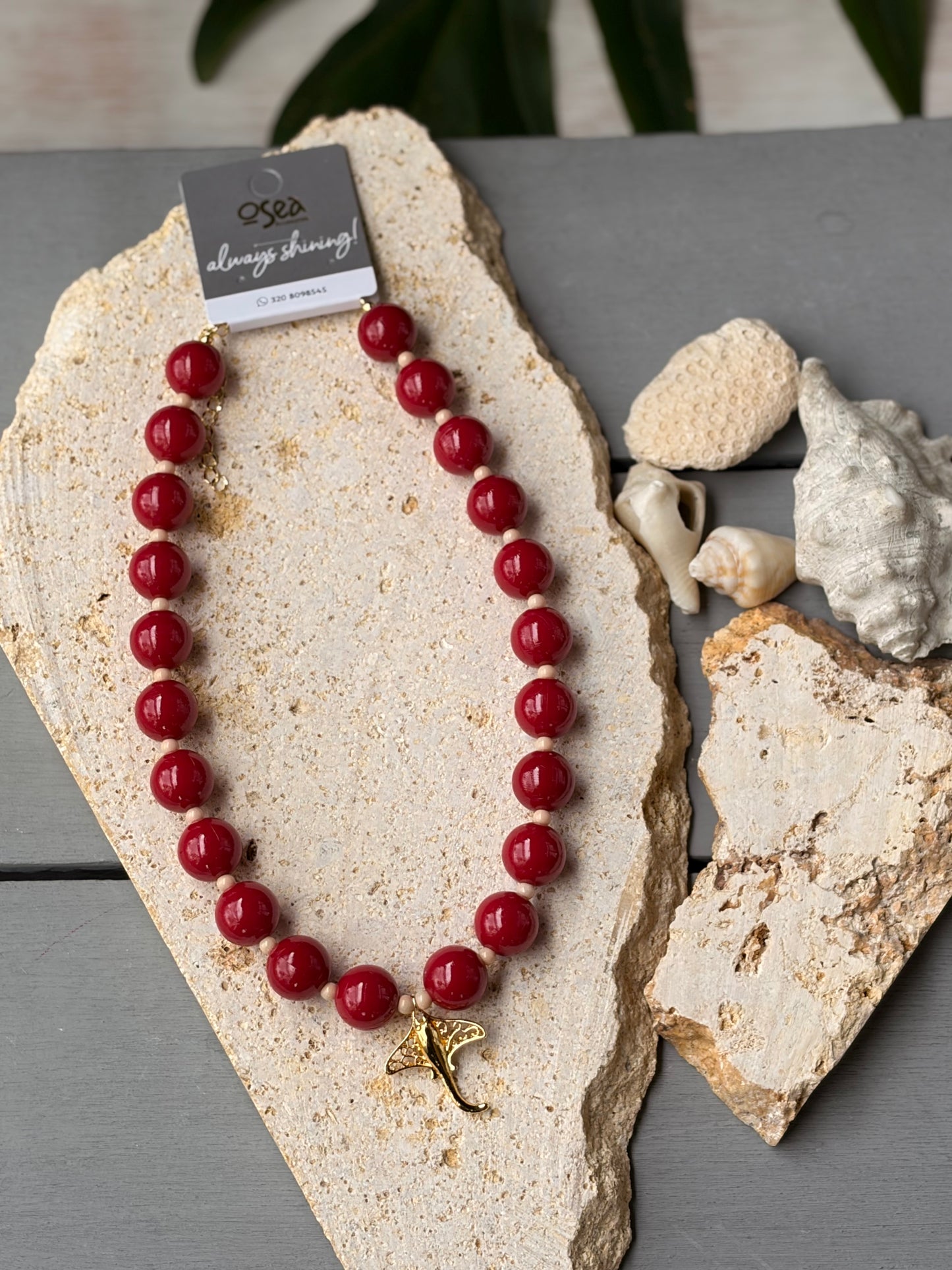 Collar bolas vinotinto dije mantarraya