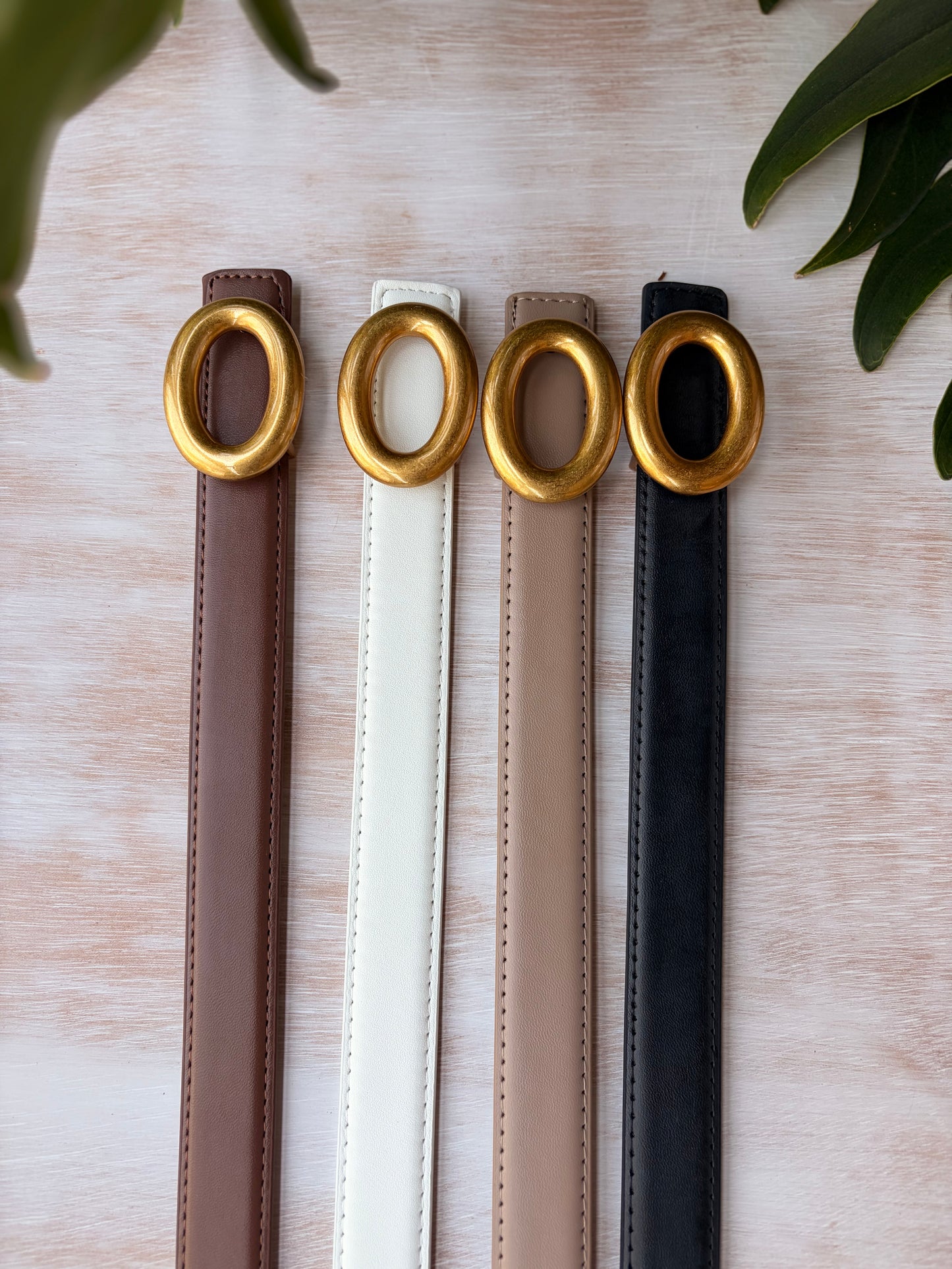 Correa de lujo sintético tonos tierra