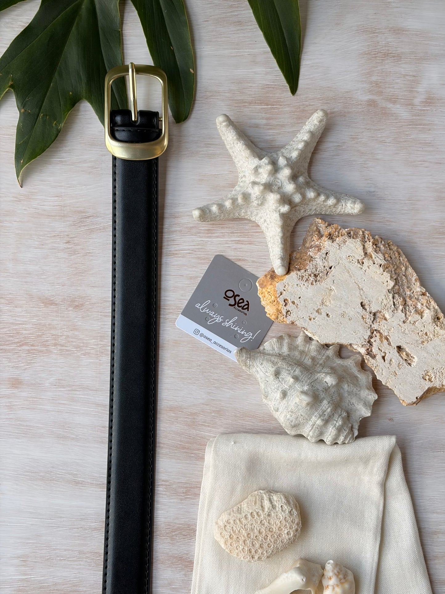 Correa de lujo sintético hebilla rectangular