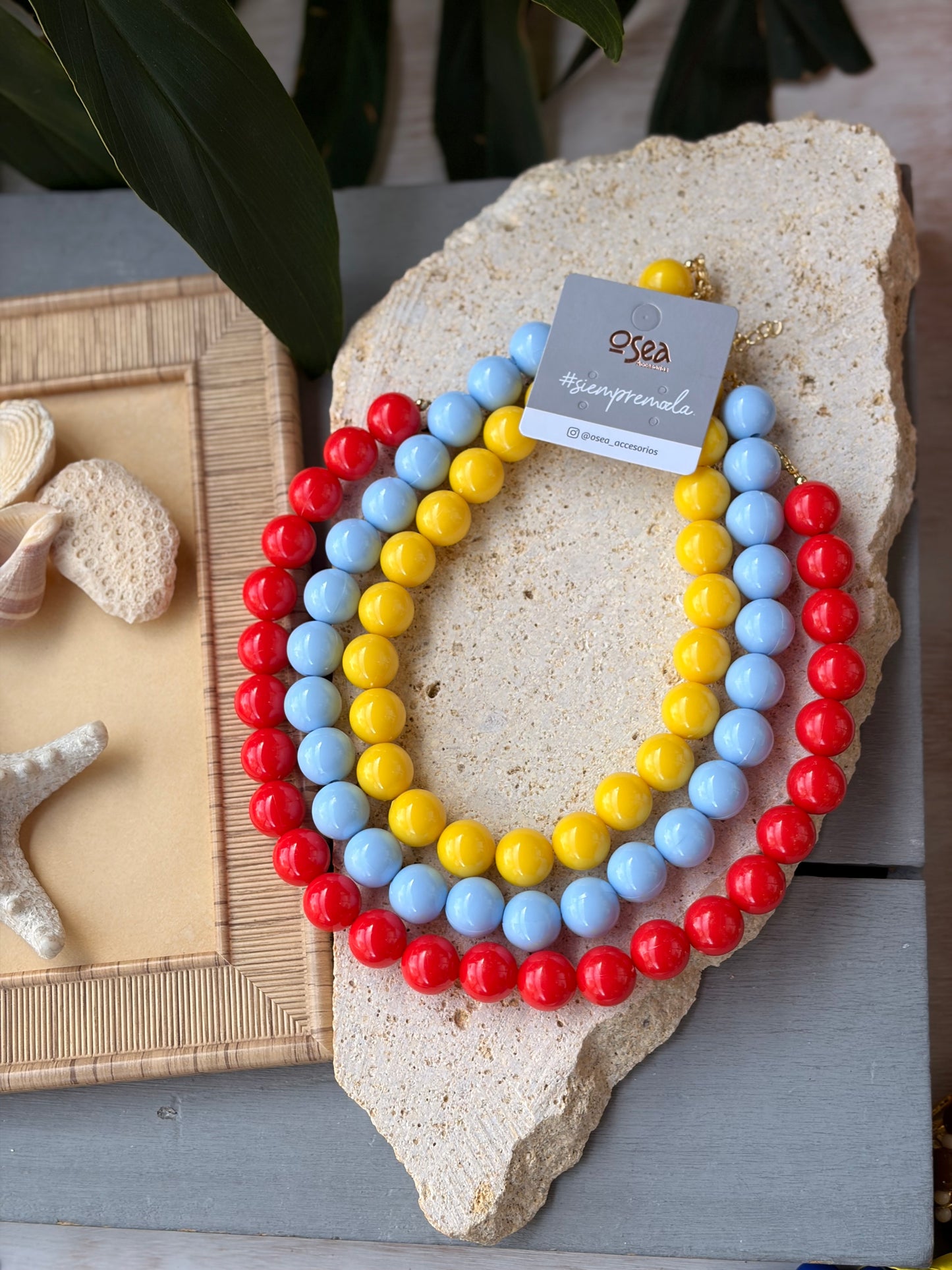 Collar bolas medianas 16mm colores Colombia 🇨🇴