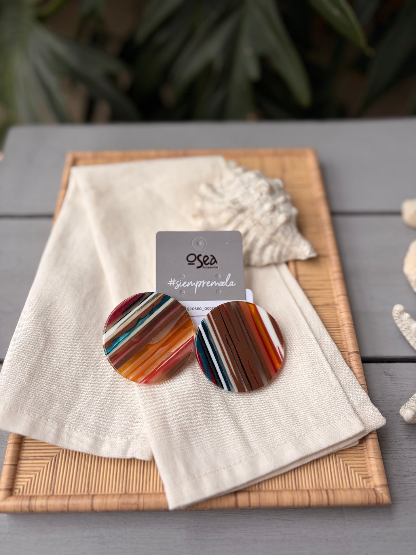 Topos en resina circulares