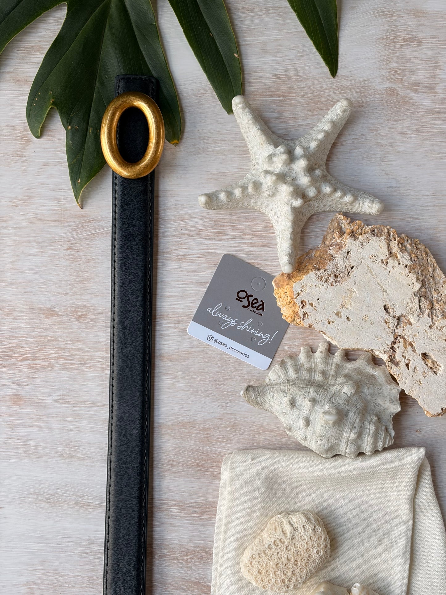 Correa de lujo sintético tonos tierra