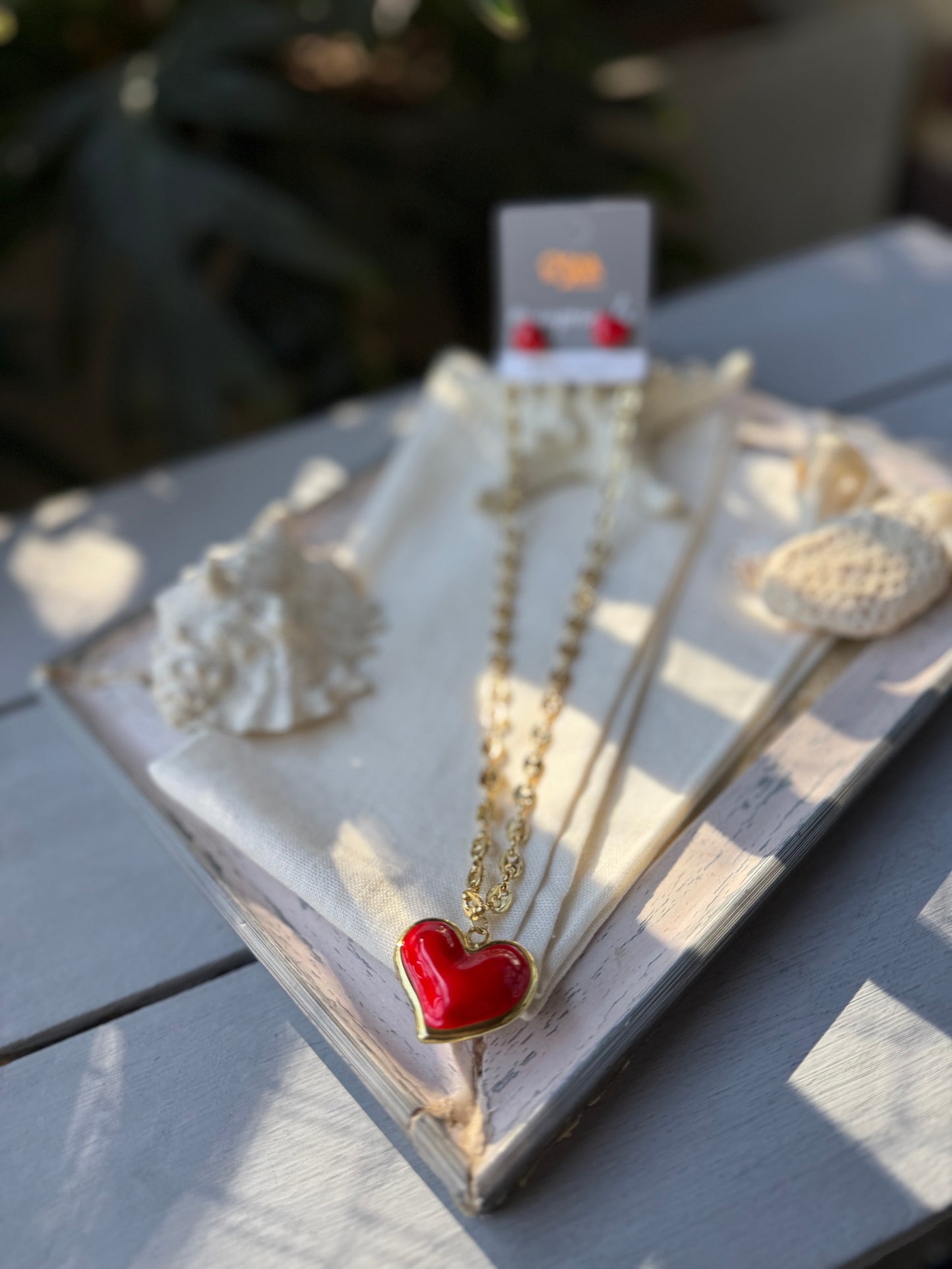 Set rodinado dije corazón