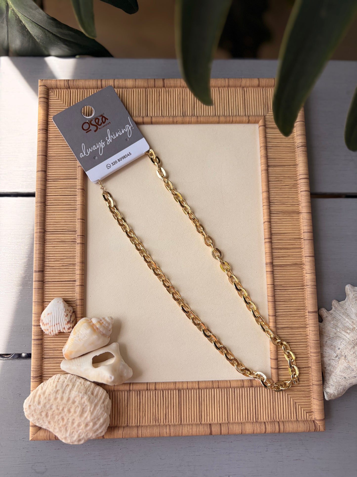 Cadena rodinada eslabones