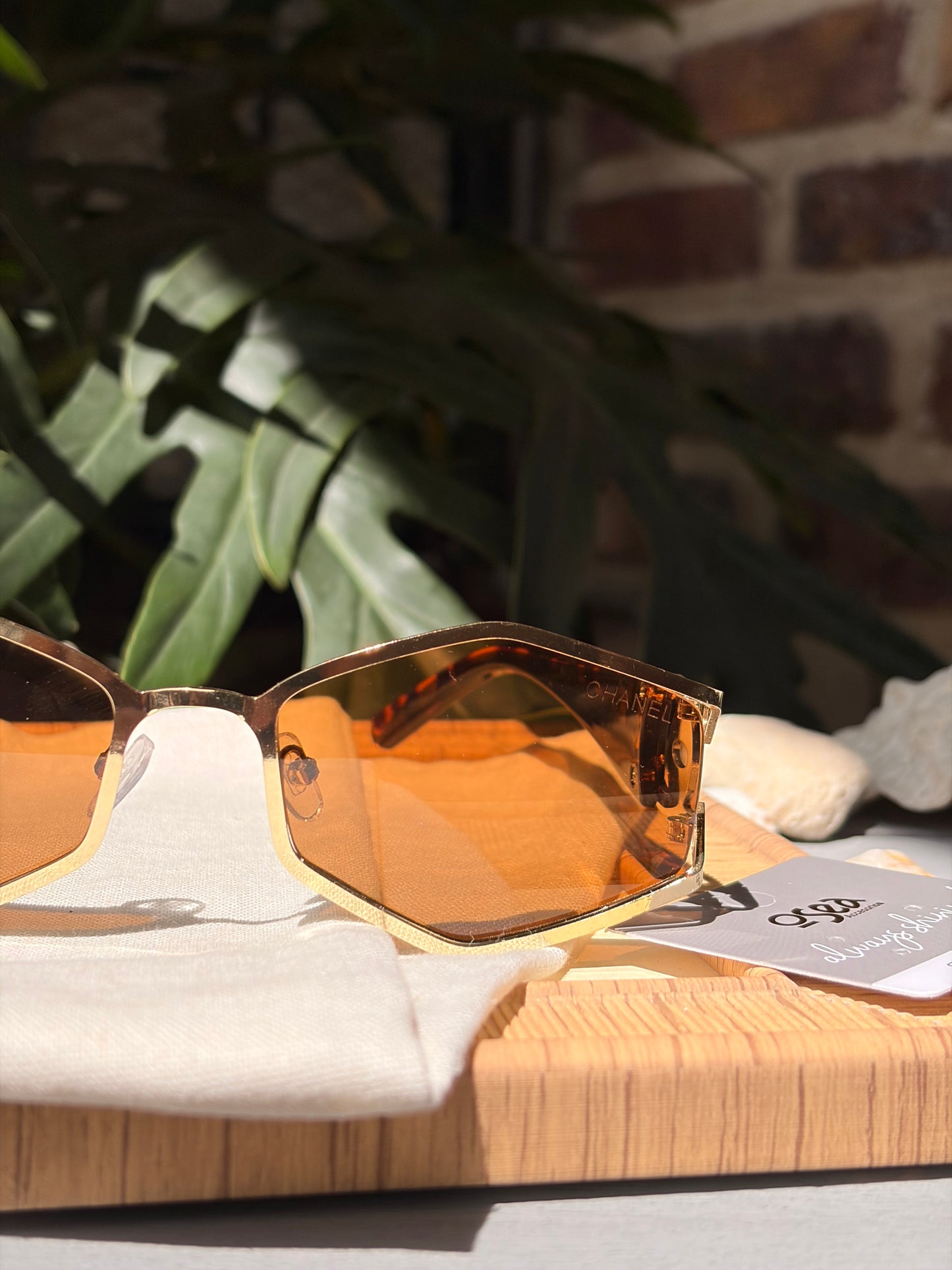 Gafas de sol rombo montura metálica