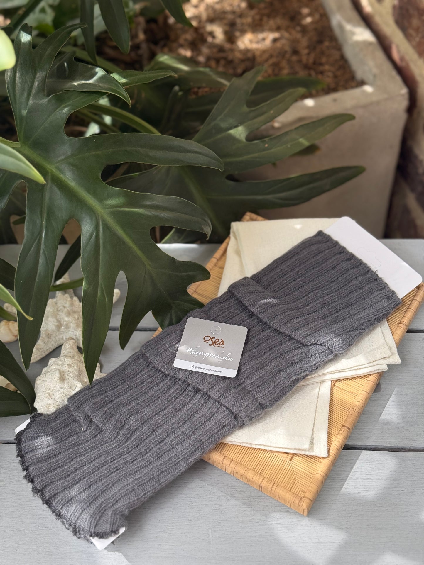 Medias calentadoras acanaladas