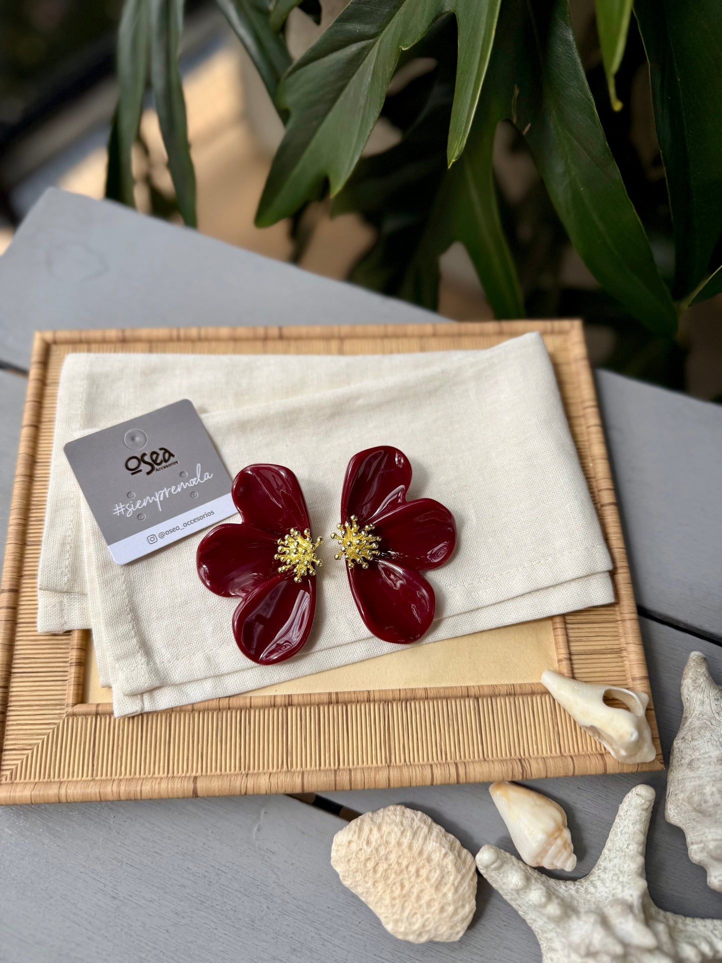 Maxi topo flor en resina