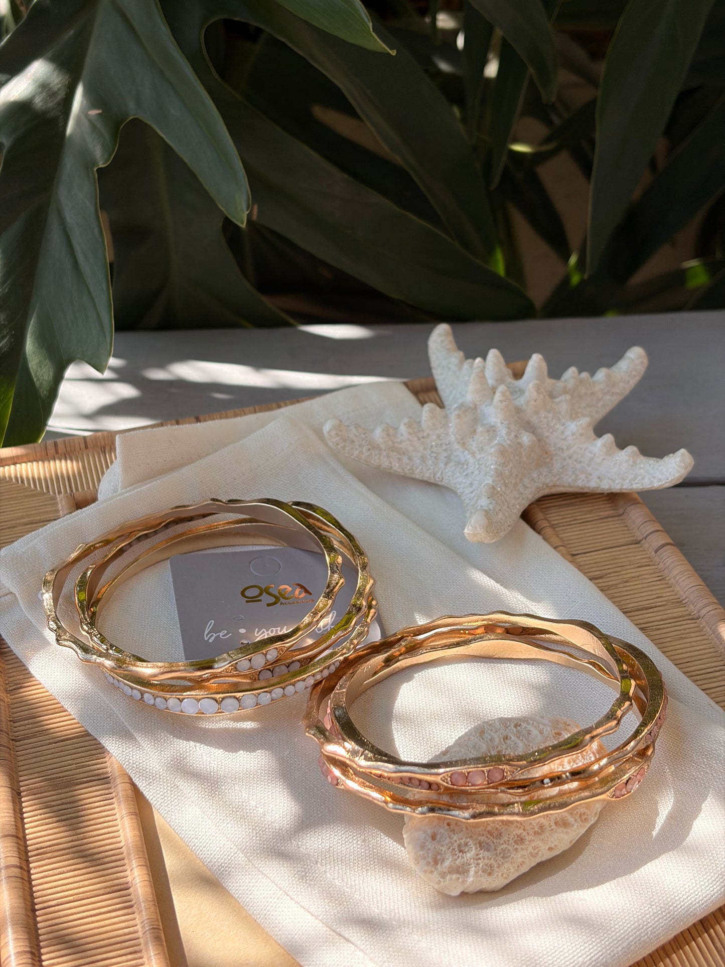 Set de pulseras en aro x 3