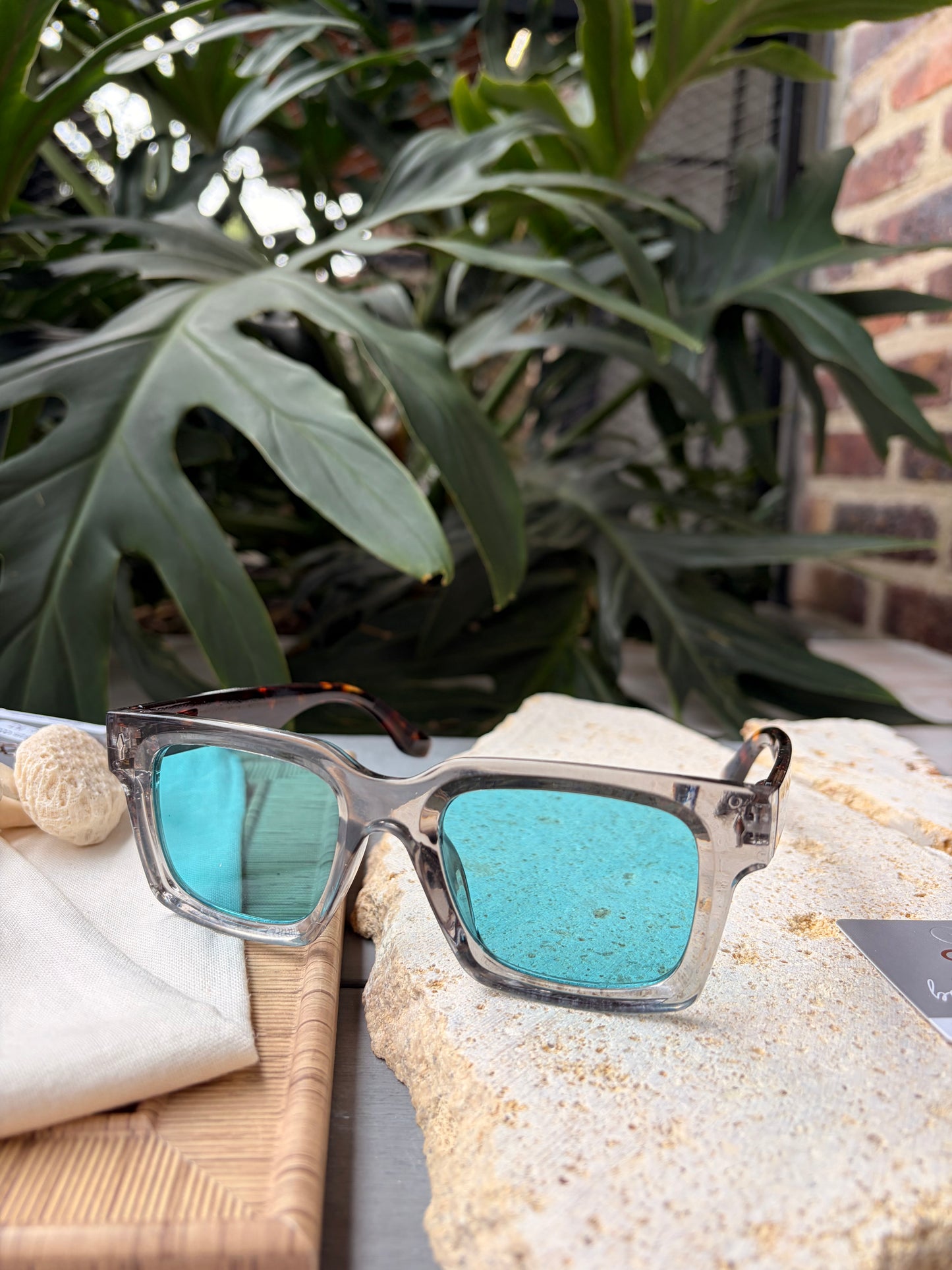 Gafas de sol en pasta lente colores