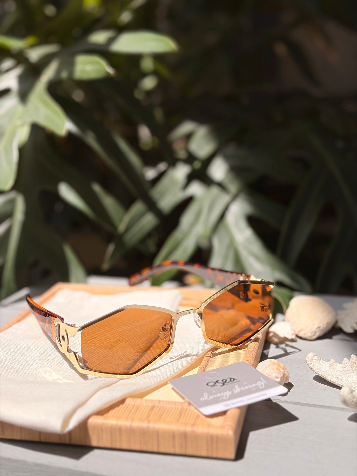 Gafas de sol rombo montura metálica