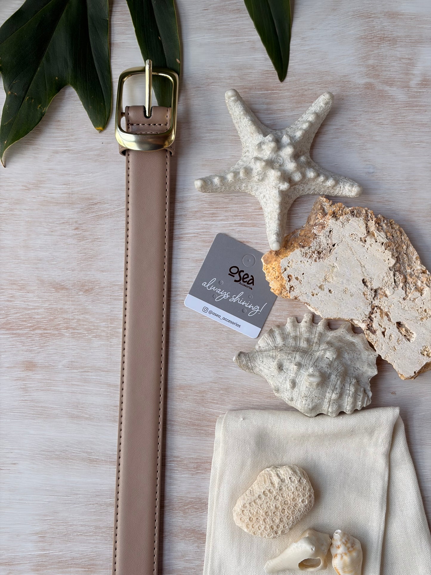 Correa de lujo sintético hebilla rectangular