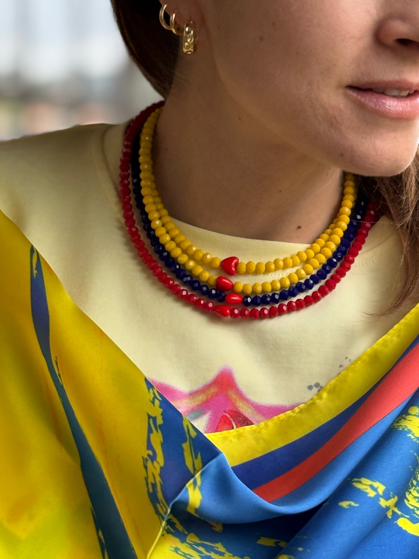 Pañoleta seda 70x70 Colombia 🇨🇴