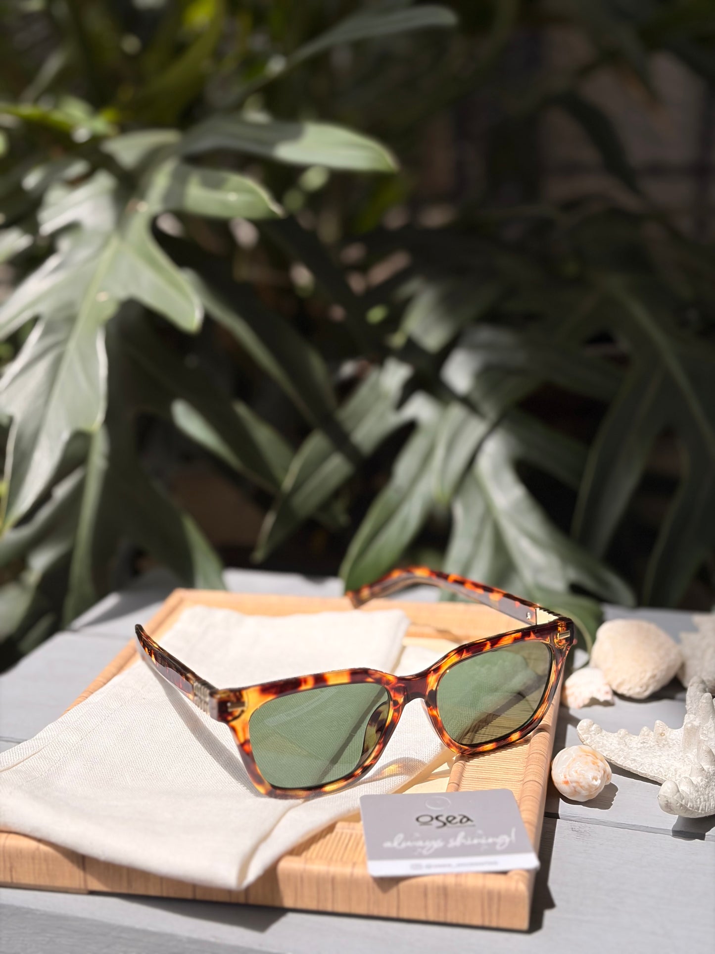 Gafas de sol animal print - negro