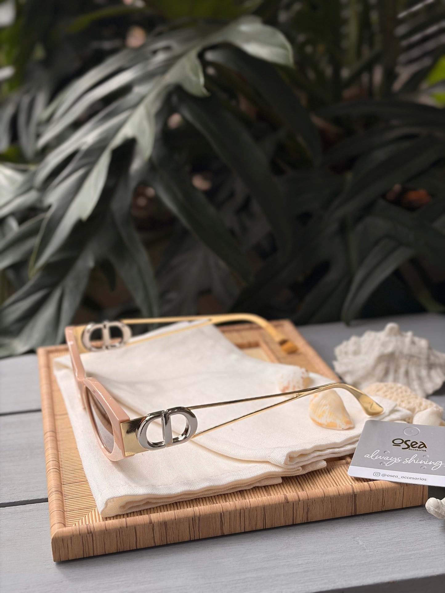 Gafas de sol palo de rosa