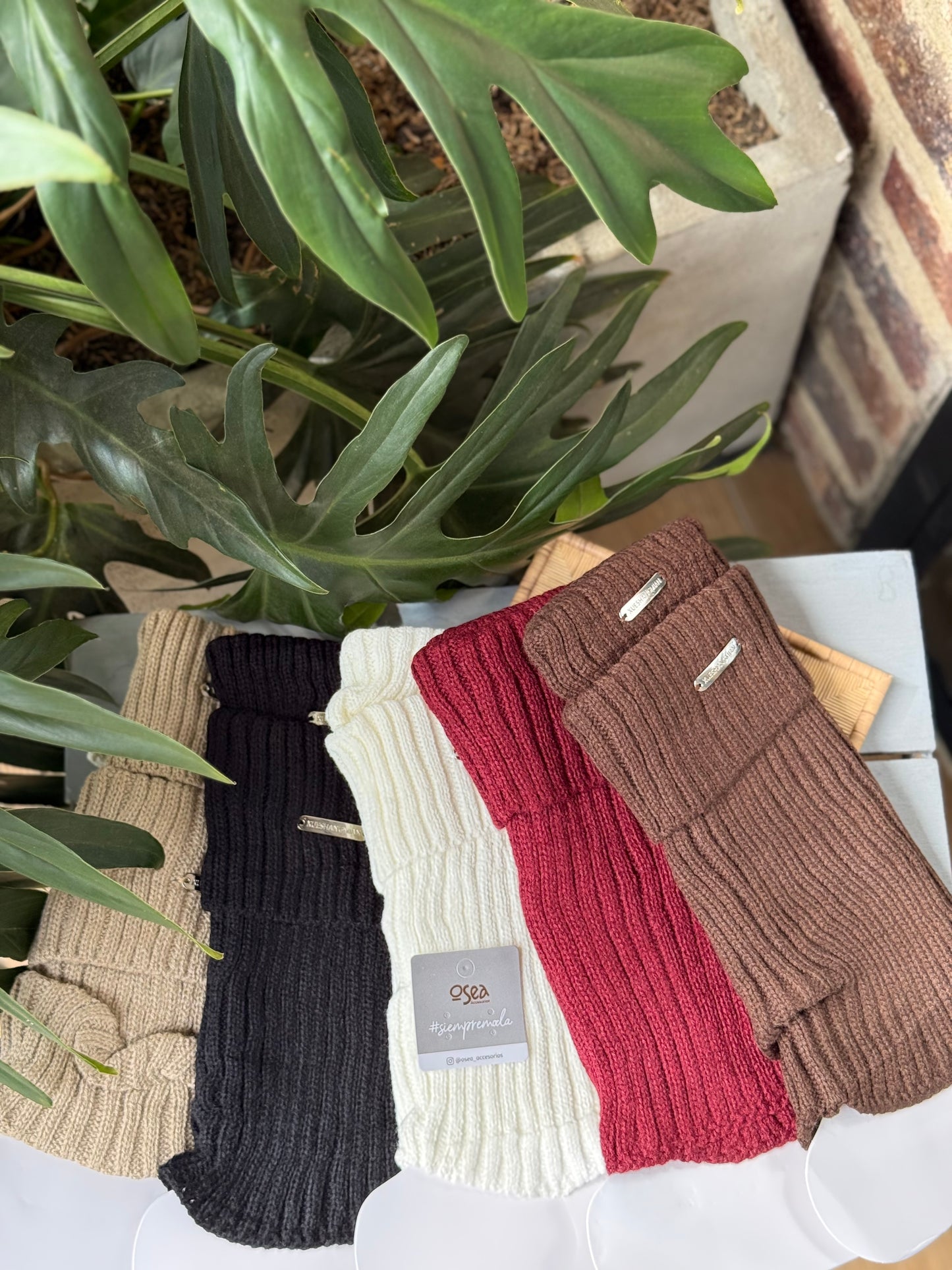 Medias acanaladas con placa