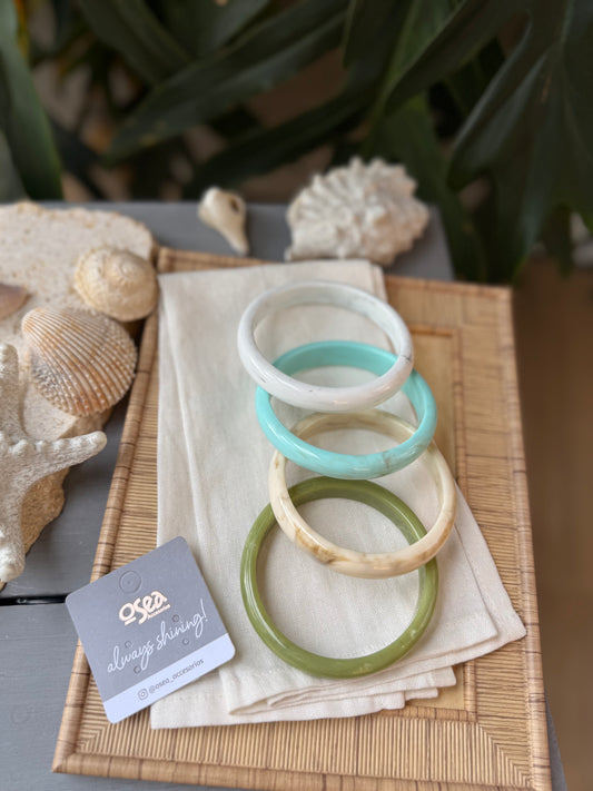 Pulsera en resina colores