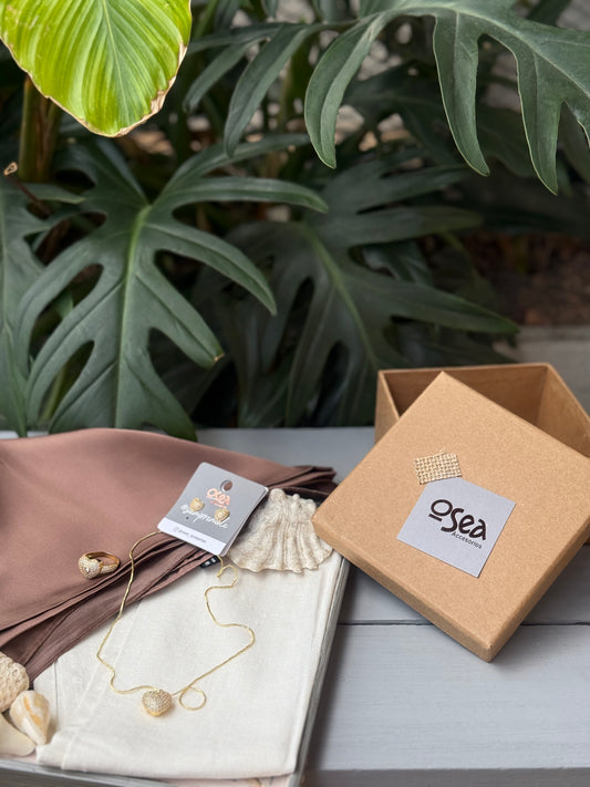 Regalo para mamá set de corazón rodinado +pañoleta