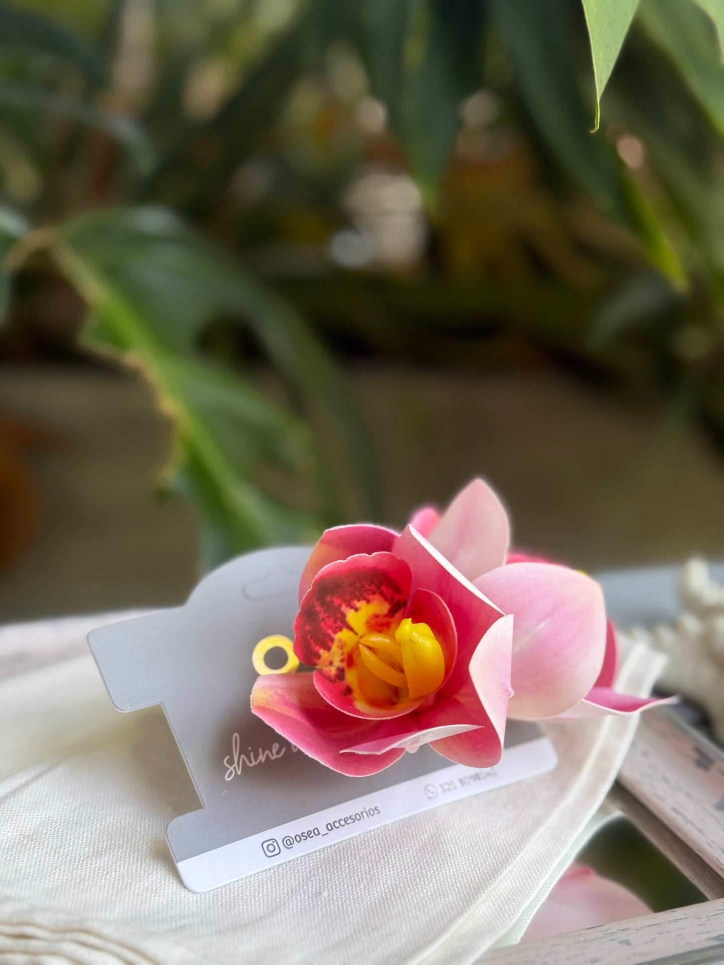 Pinza pico de loro orquídea doble