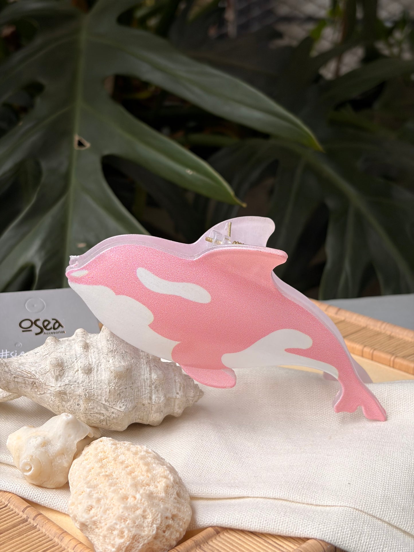 Caimán hair clip ballena en colores