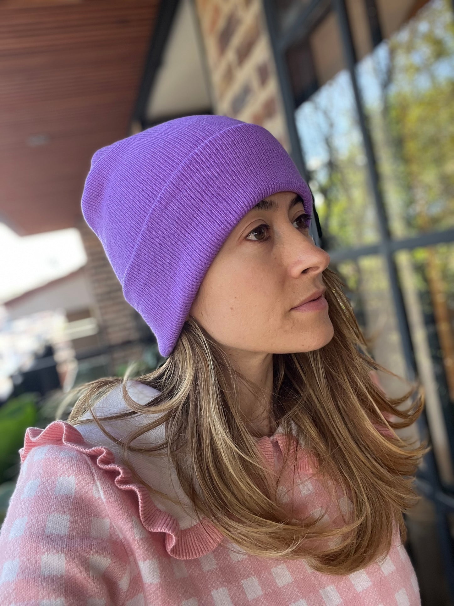 Gorro tejido unicolor