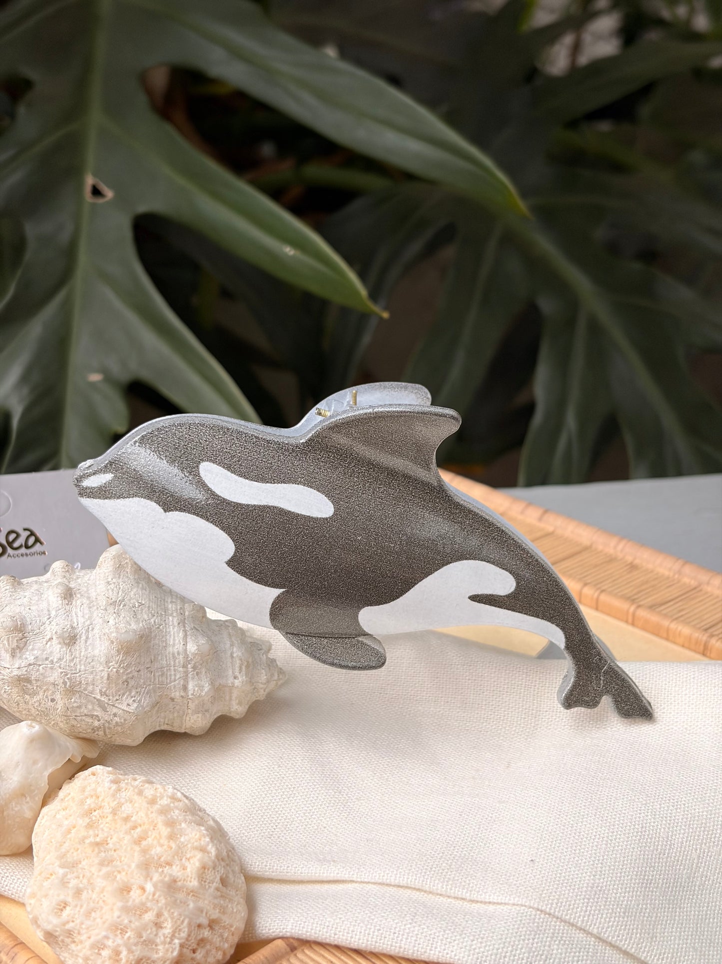 Caimán hair clip ballena en colores