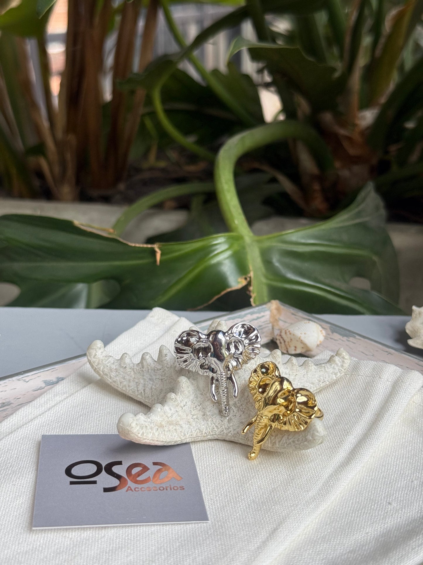 Anillo elefante rodinado