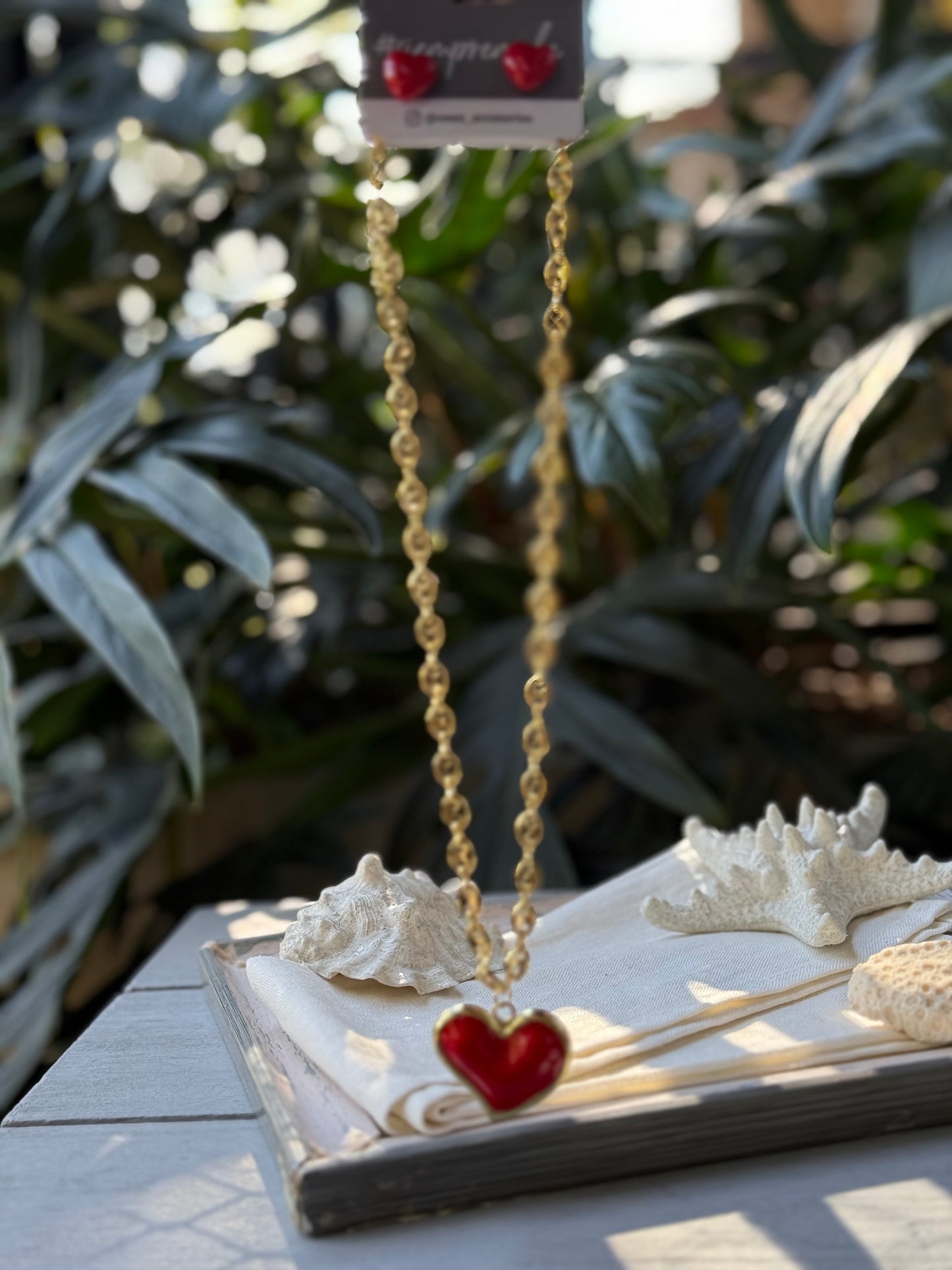 Set rodinado dije corazón