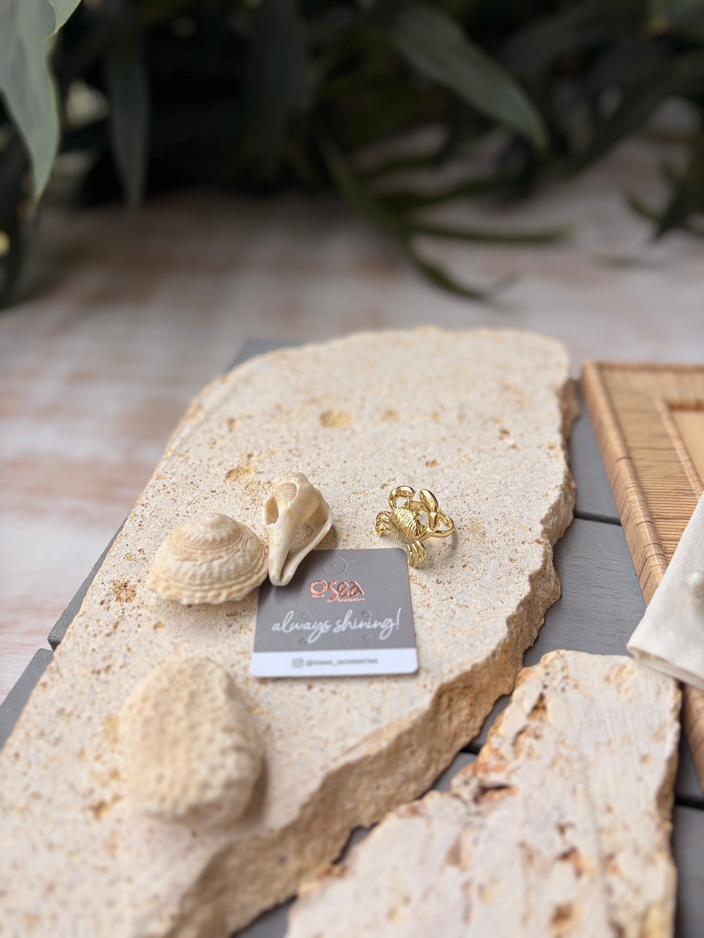 Anillo graduable rodinado cangrejo