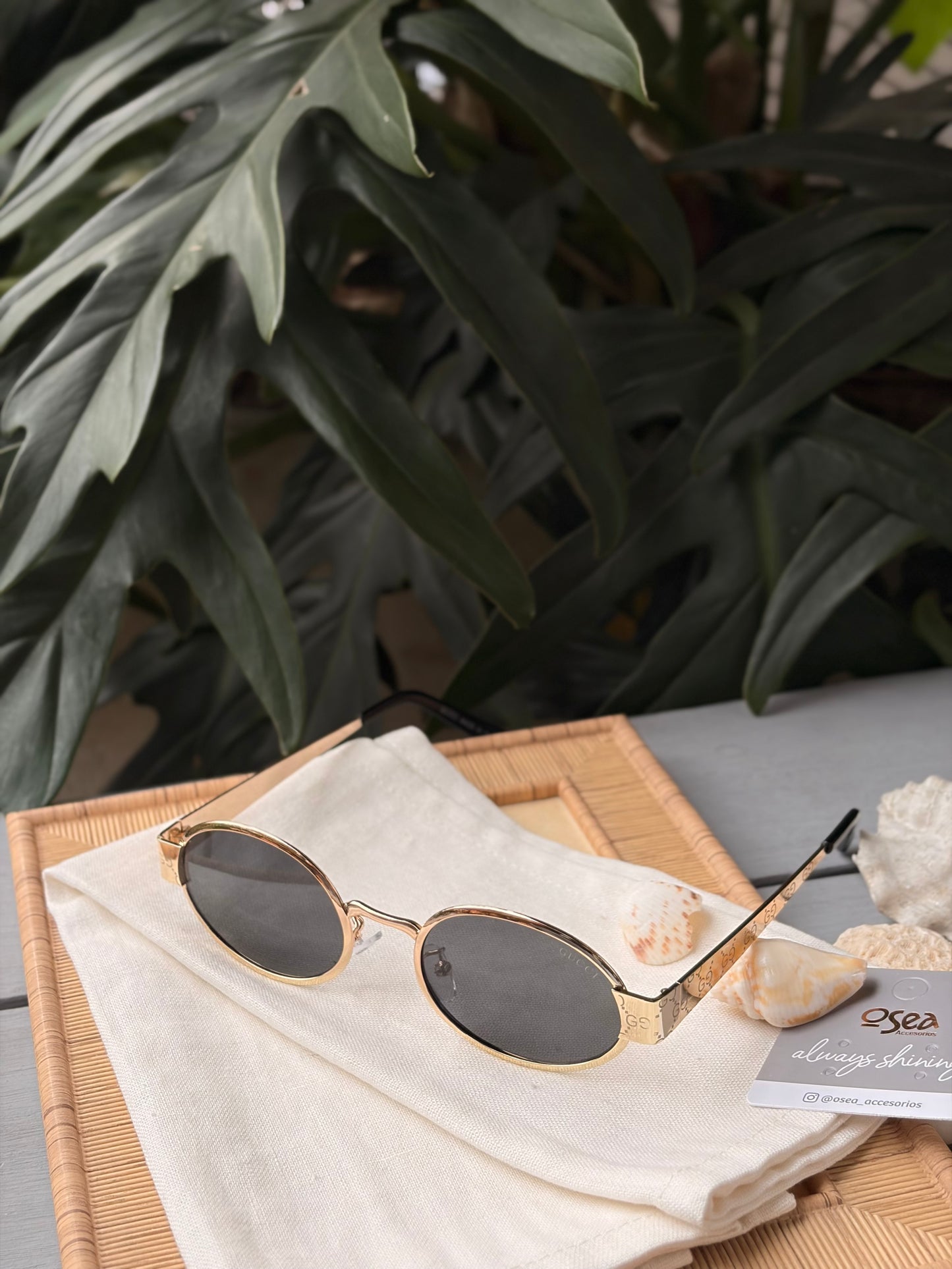 Gafas de sol semi ovaladas