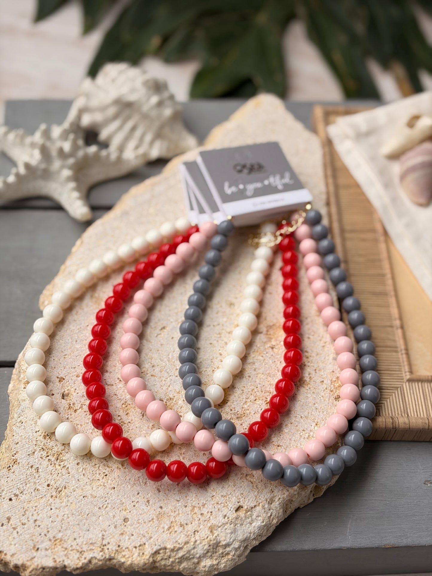 Collar bolas 10mm colores