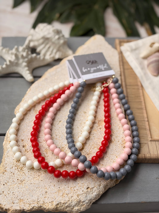 Collar bolas 10mm colores