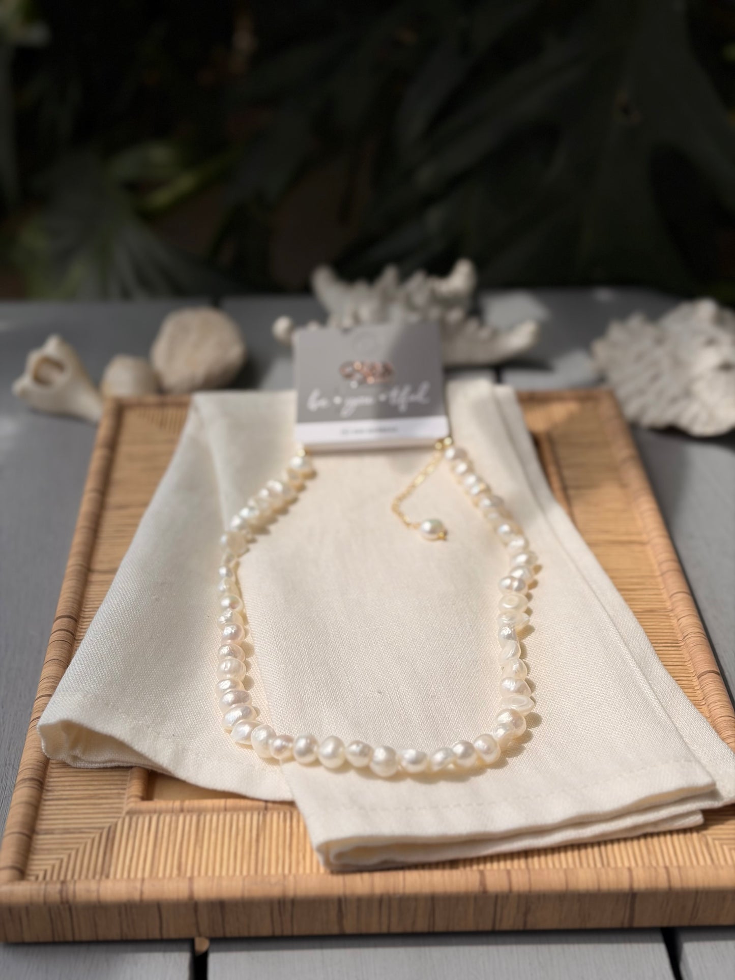 Collar en perla de río original