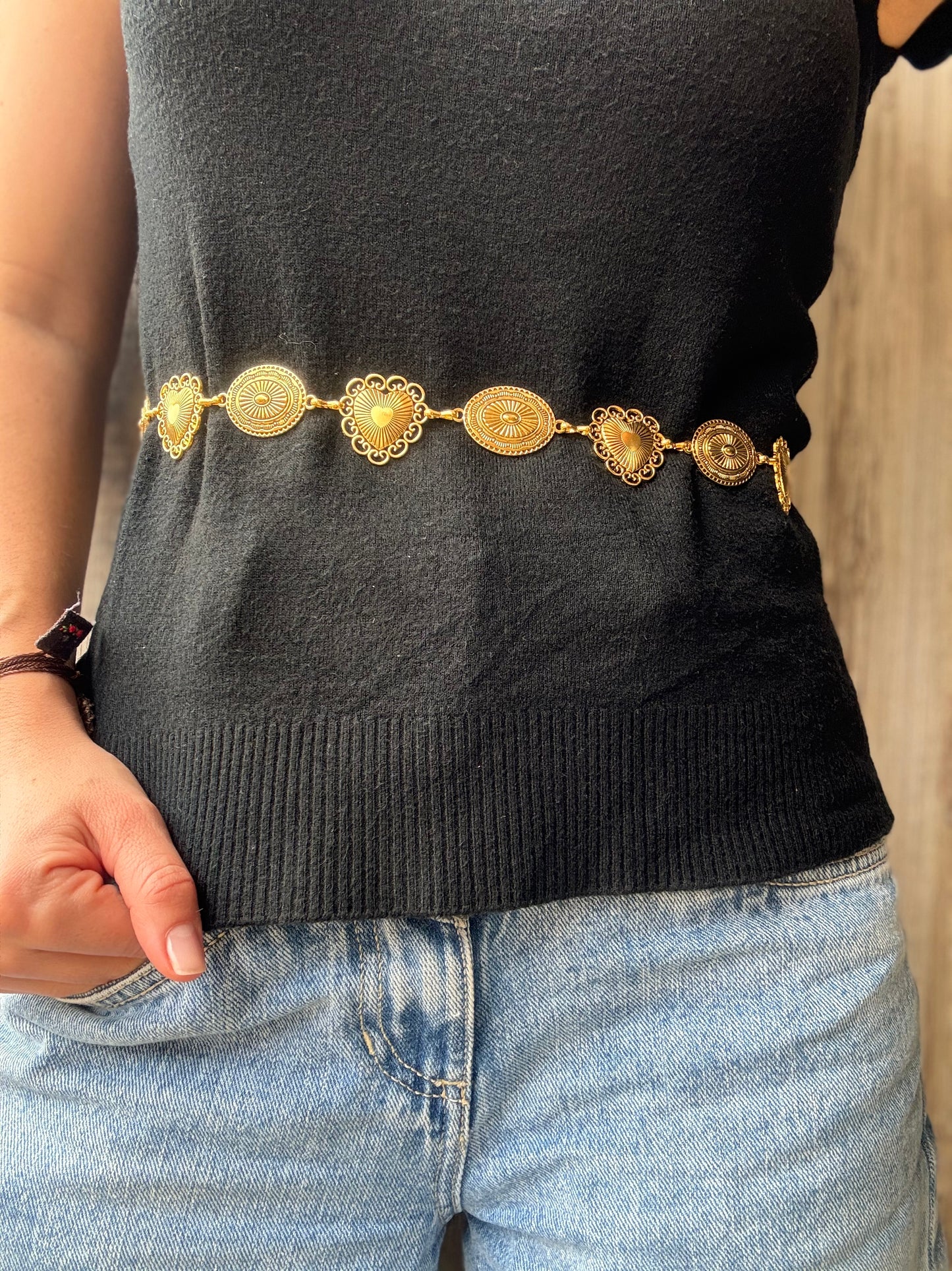 Correa metálica cadena