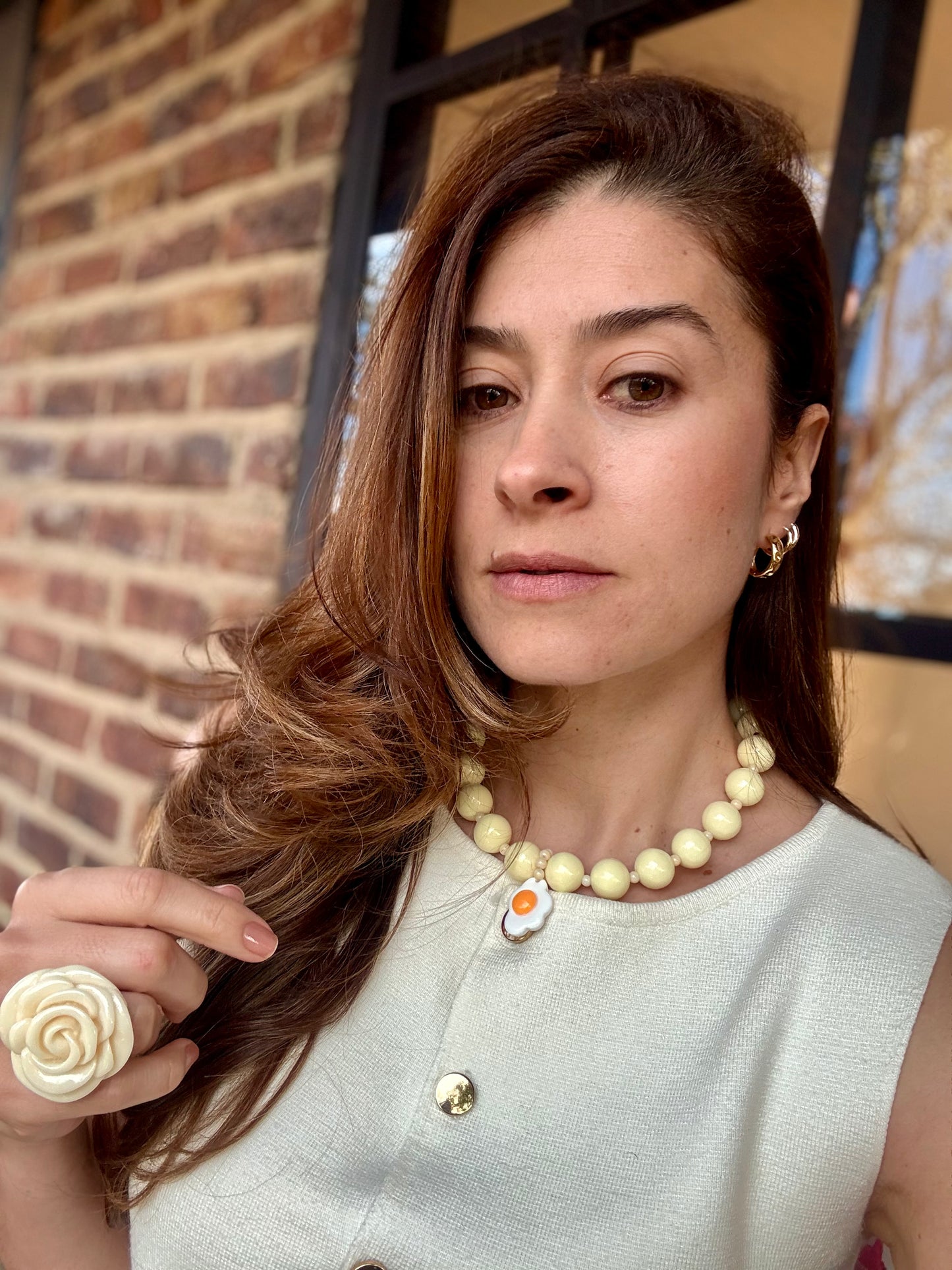 Collar bolas huevo 🍳