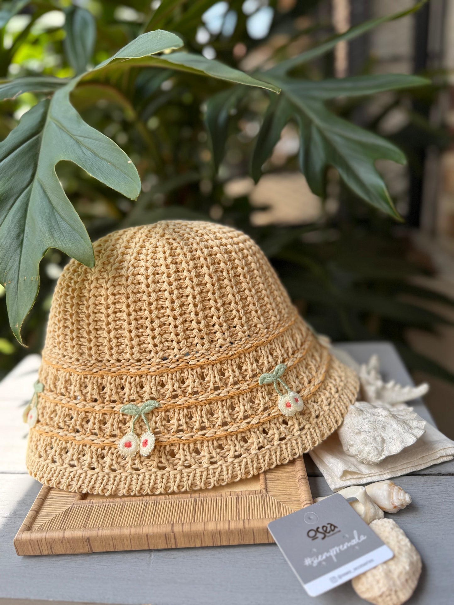 Gorro tejido cerezas🍒
