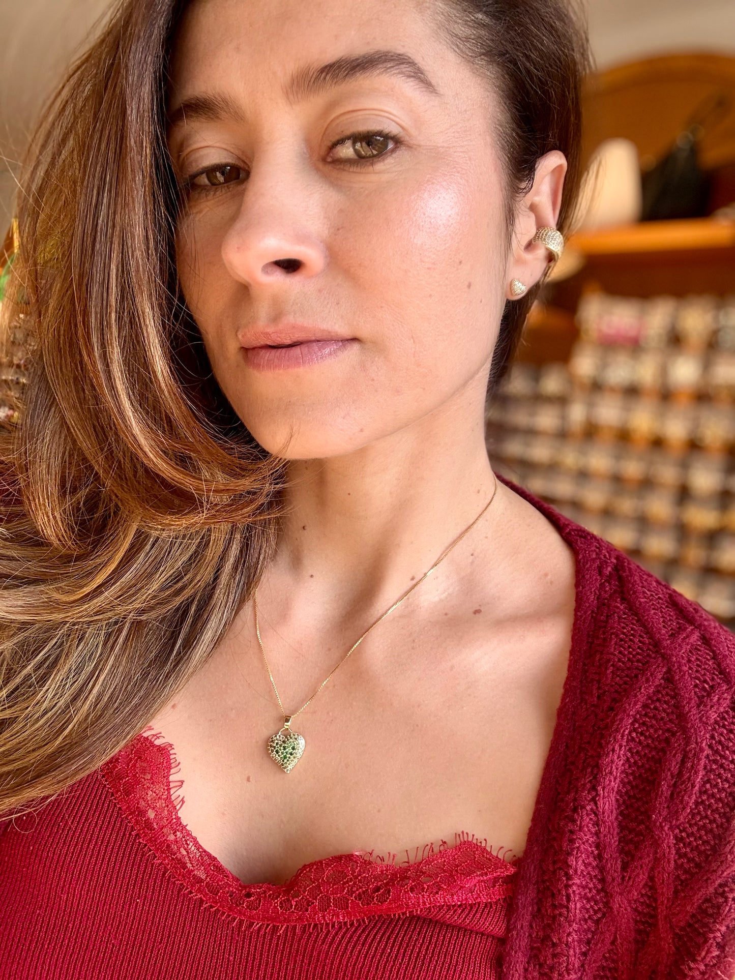 Set corazón rodinado