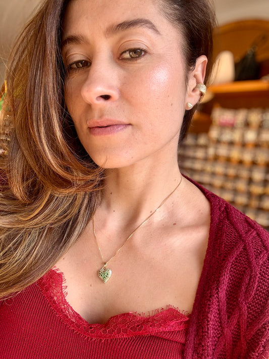 Set corazón rodinado