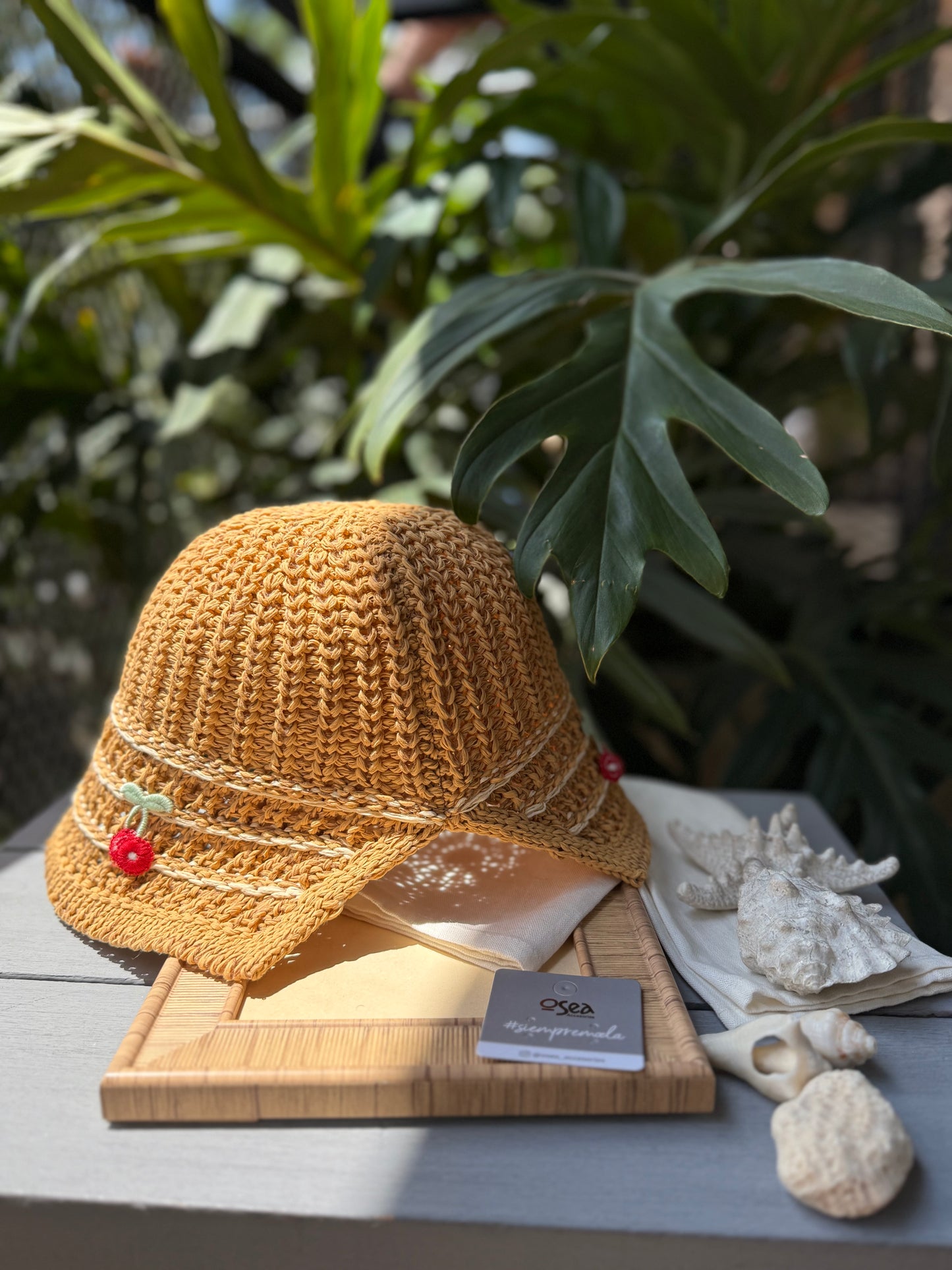 Gorro tejido cerezas🍒