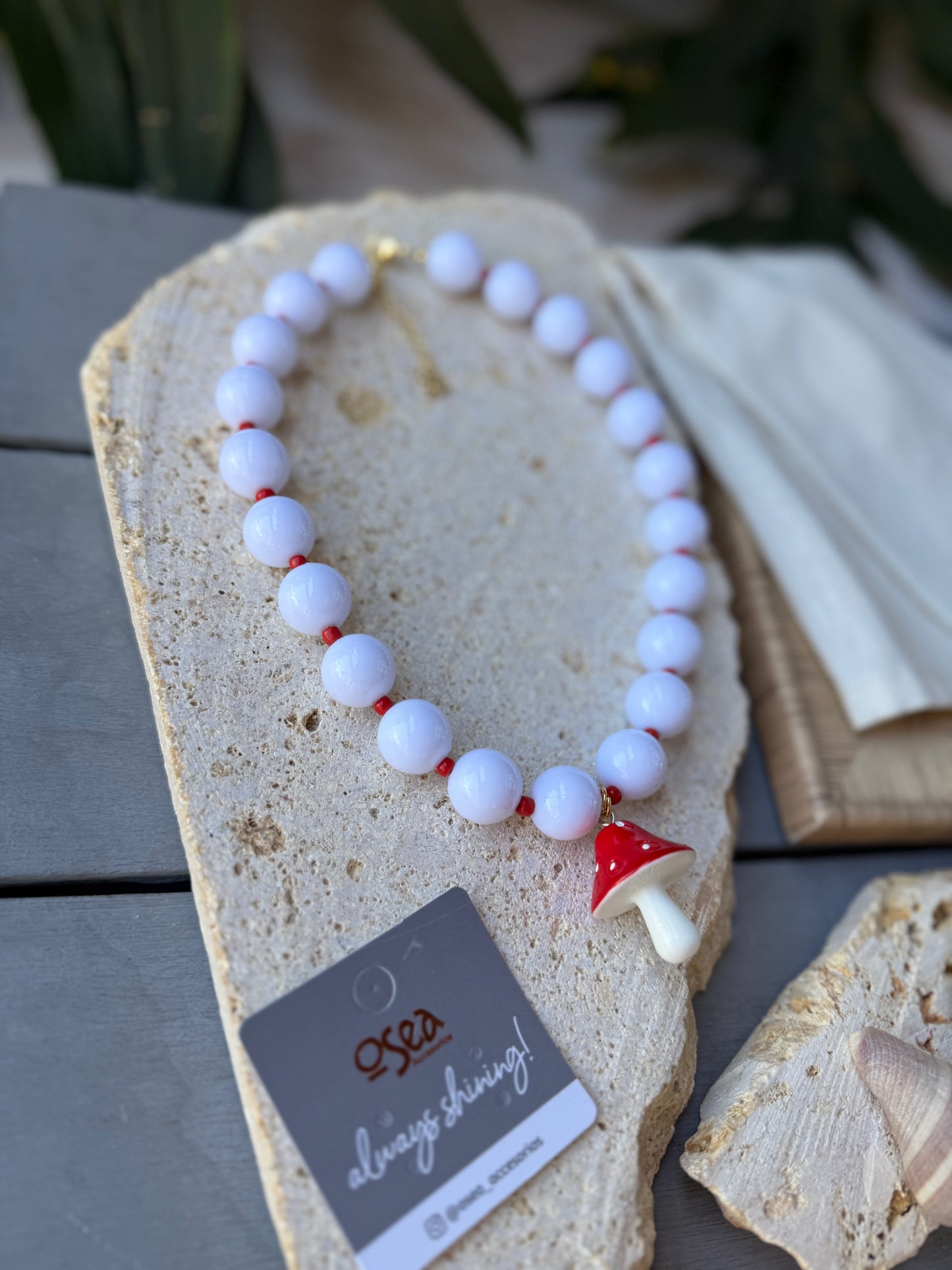 Collar bolas hongo 🍄