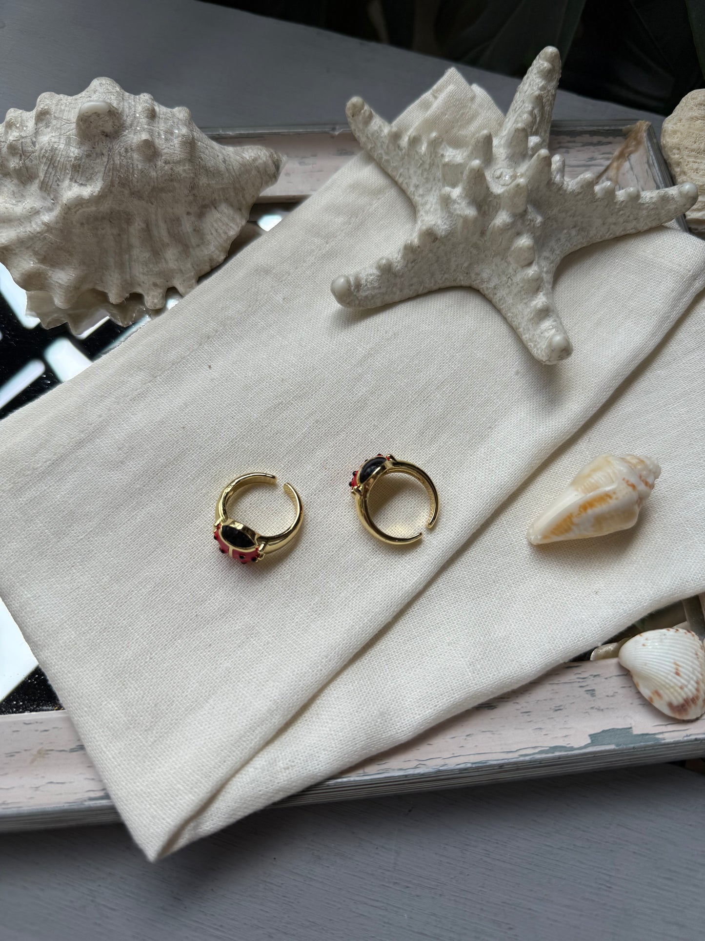 Anillo de mariquita mediano