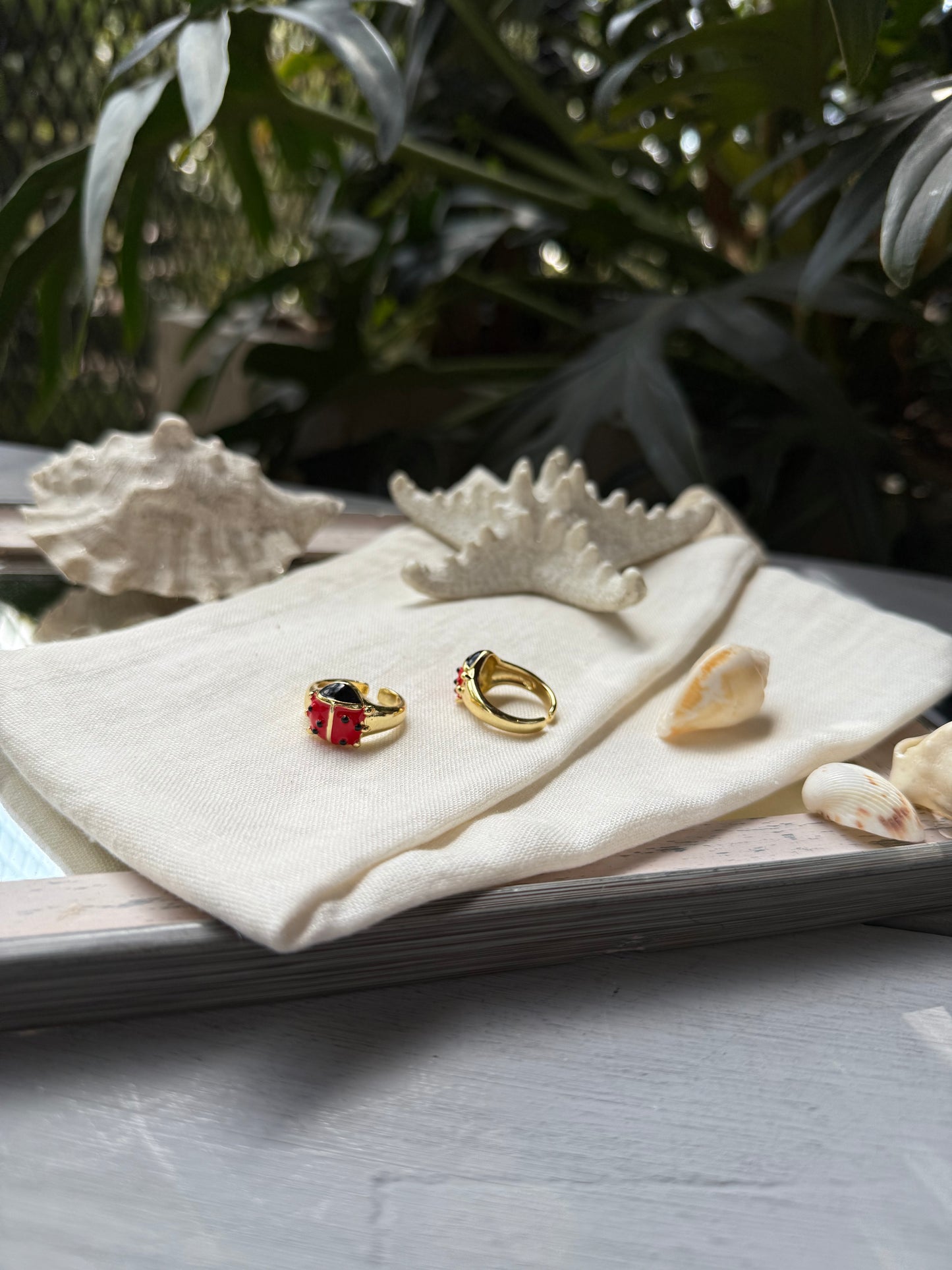 Anillo de mariquita mediano