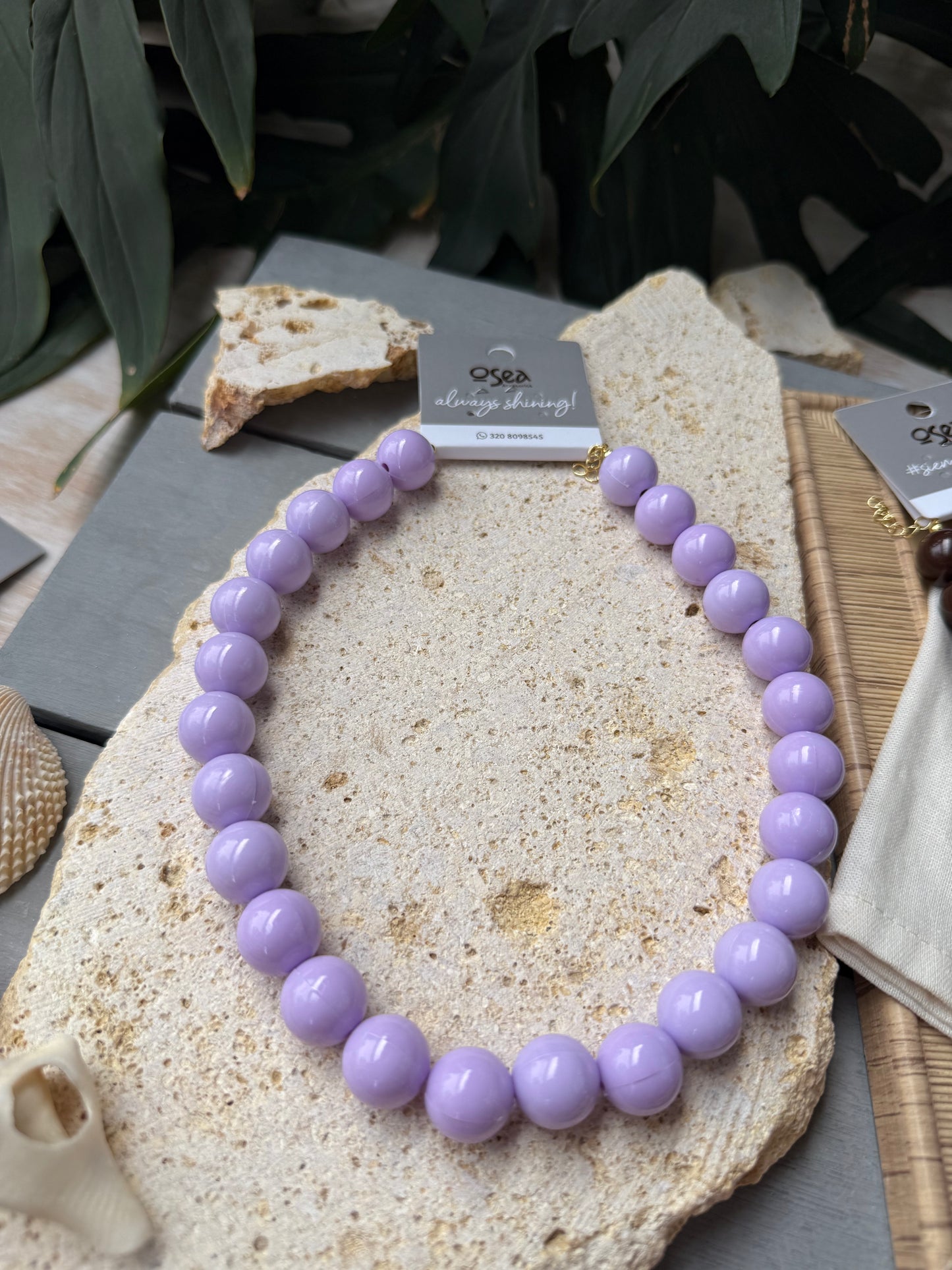 Collar bolas 16mm en colores
